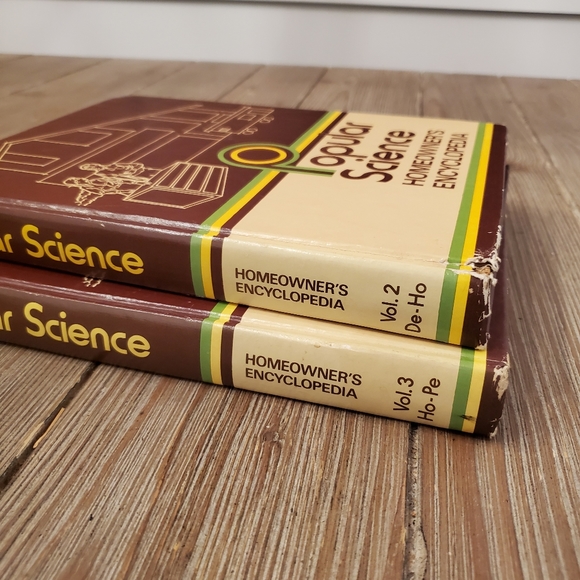 Retro popular Science Homeowners Encyclopedia book set of 2 - Picture 2 of 3